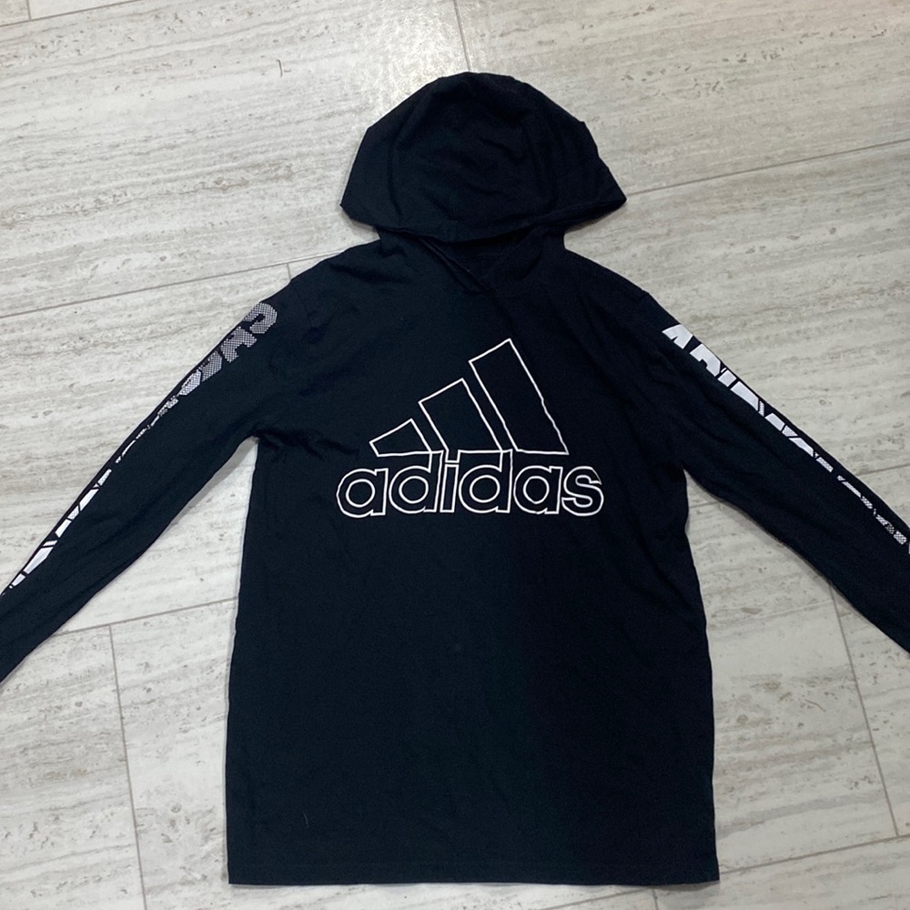 Boys Adidas long sleeve hooded shirt - Picture 1 of 1